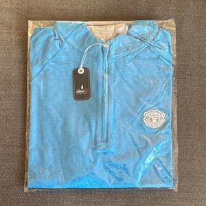Johnnie o men’s large golf quarter zip blue Medinah country club
